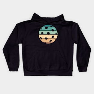 Vintage Retro Pickleball Kids Hoodie